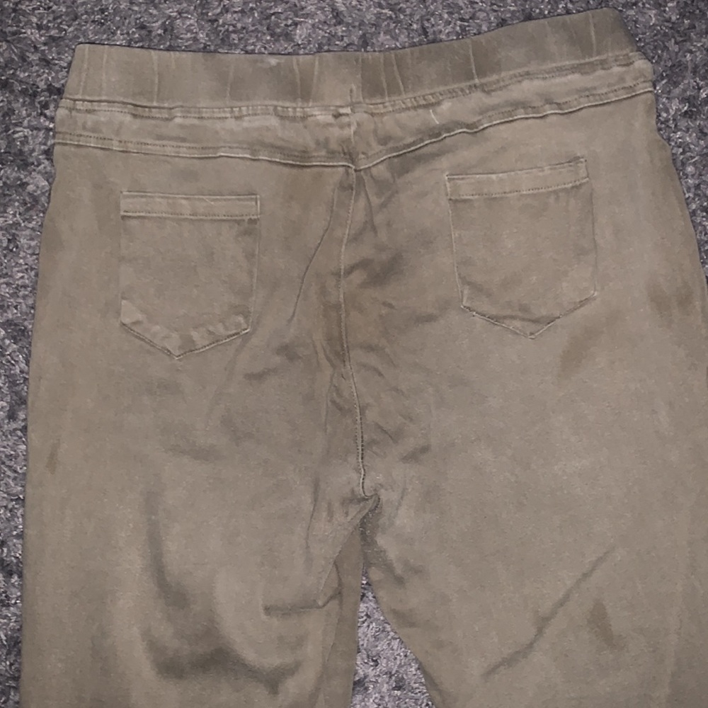 Tan Jeans W/ Patched Rips - Picture 5 of 5